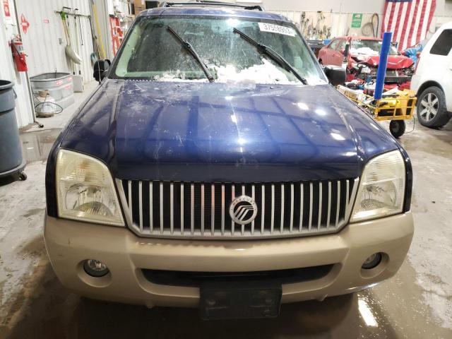 4M2ZU86W34UJ18168 - 2004 MERCURY MOUNTAINEE BLUE photo 5