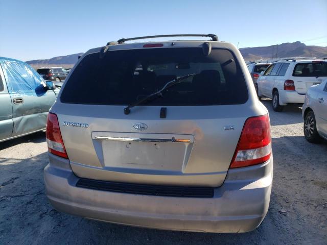 KNDJD733855471511 - 2005 KIA SORENTO EX BEIGE photo 6