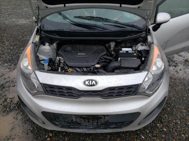 KNADM5A36E6410749 - 2014 KIA RIO LX SILVER photo 11