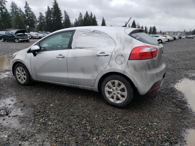 KNADM5A36E6410749 - 2014 KIA RIO LX SILVER photo 2