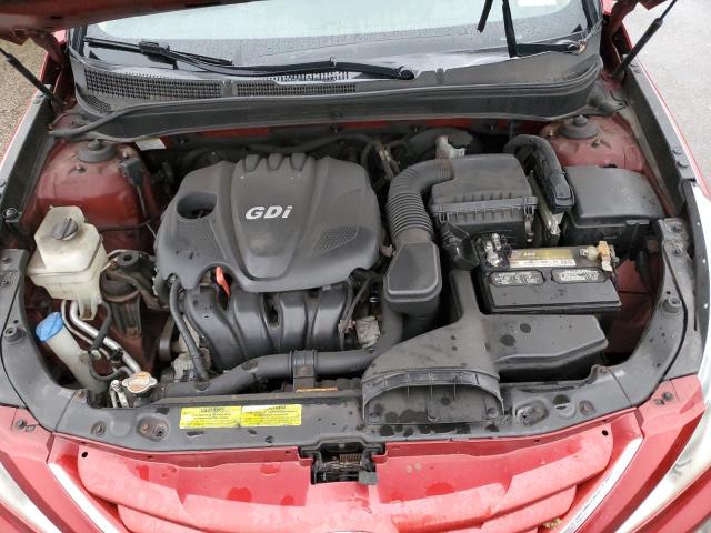 5NPEB4AC5BH081986 - 2011 HYUNDAI SONATA GLS RED photo 11