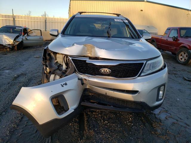 5XYKT4A60EG534191 - 2014 KIA SORENTO LX SILVER photo 5