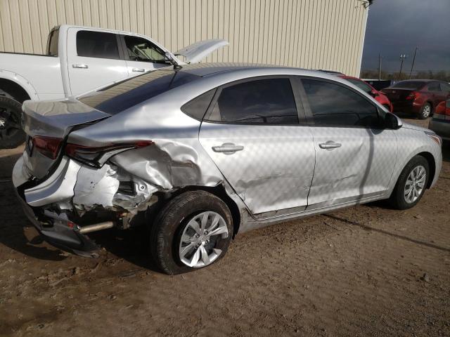 3KPC24A68NE167996 - 2022 HYUNDAI ACCENT SE SILVER photo 3