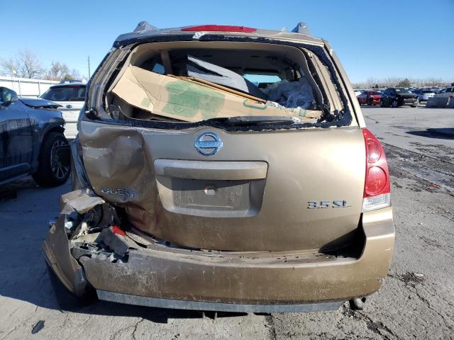 5N1BV28U54N303499 - 2004 NISSAN QUEST S GOLD photo 6