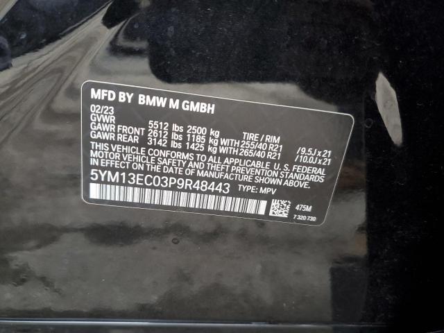 5YM13EC03P9R48443 - 2023 BMW X3 M BLACK photo 12