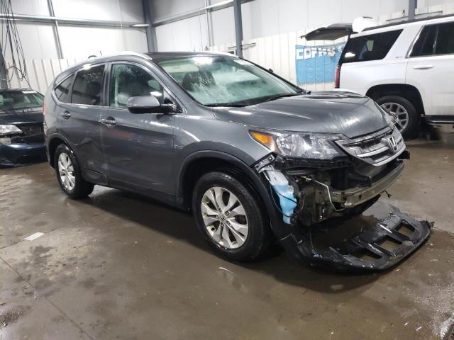 5J6RM4H7XEL018929 - 2014 HONDA CR-V EXL GRAY photo 4