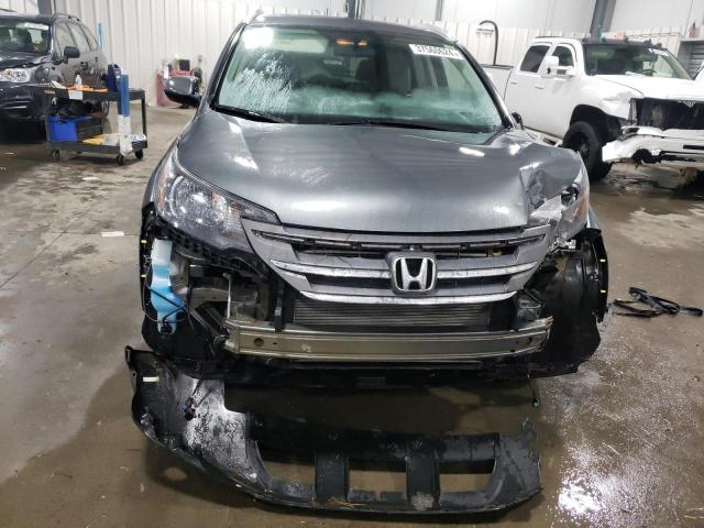 5J6RM4H7XEL018929 - 2014 HONDA CR-V EXL GRAY photo 5