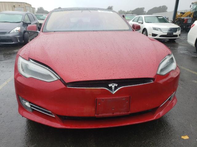 5YJSA1E29HF217260 - 2017 TESLA MODEL S RED photo 5