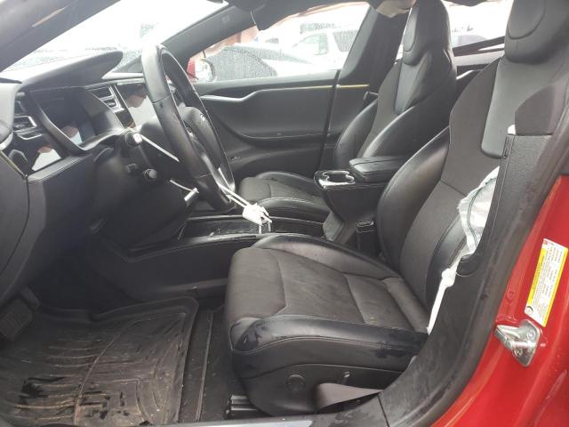 5YJSA1E29HF217260 - 2017 TESLA MODEL S წითელი ფოტო 7