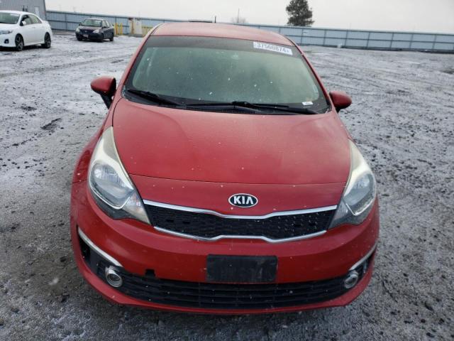 KNADN4A38H6037614 - 2017 KIA RIO EX RED photo 5