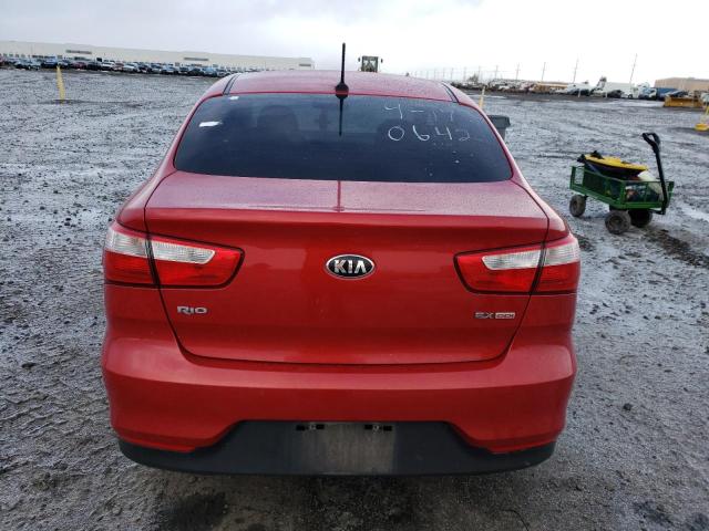 KNADN4A38H6037614 - 2017 KIA RIO EX RED photo 6