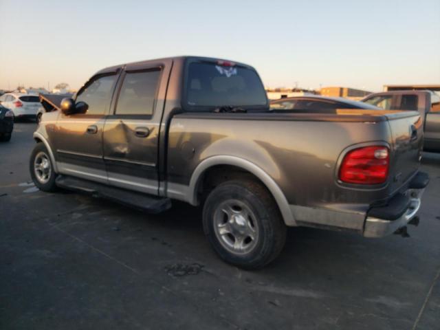 1FTRW07L32KD44564 - 2002 FORD F150 SUPERCREW GRAY photo 2