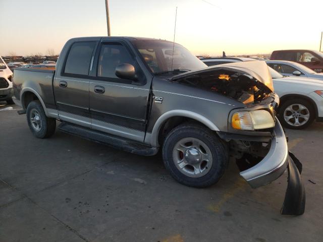 1FTRW07L32KD44564 - 2002 FORD F150 SUPERCREW GRAY photo 4