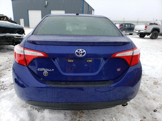 5YFBURHE6FP326367 - 2015 TOYOTA COROLLA L BLUE photo 6