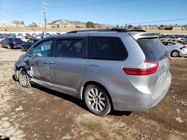 5TDDK3DC5FS102501 - 2015 TOYOTA SIENNA XLE SILVER photo 2