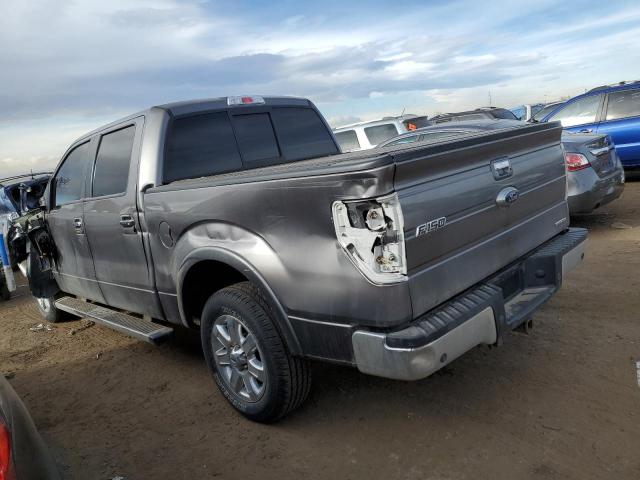 1FTFW1CF0EKE82205 - 2014 FORD F150 SUPERCREW GRAY photo 2