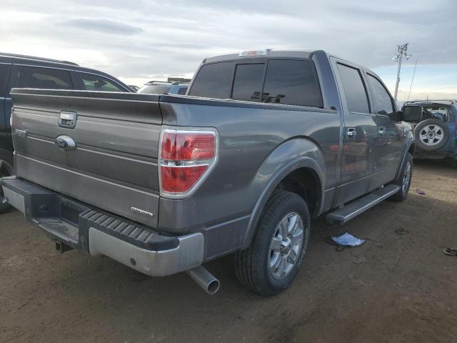 1FTFW1CF0EKE82205 - 2014 FORD F150 SUPERCREW GRAY photo 3