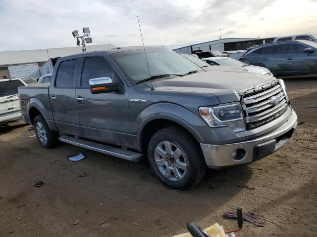 1FTFW1CF0EKE82205 - 2014 FORD F150 SUPERCREW GRAY photo 4