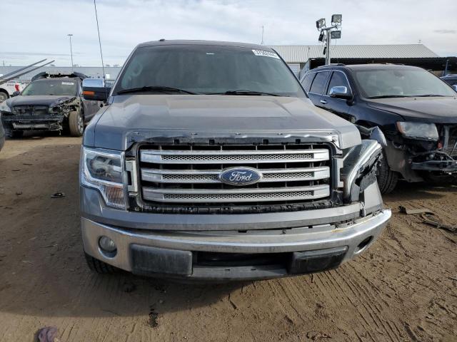 1FTFW1CF0EKE82205 - 2014 FORD F150 SUPERCREW GRAY photo 5