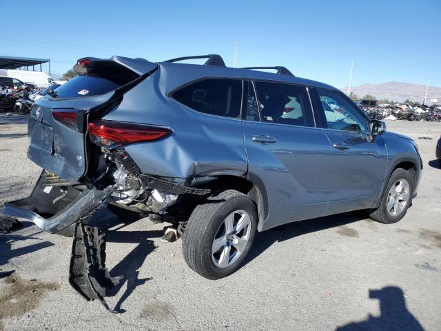 5TDZZRAH9LS014261 - 2020 TOYOTA HIGHLANDER L BLUE photo 3