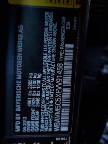 WBAVM5C5XEVV91458 - 2014 BMW X1 XDRIVE35I GRAY photo 14