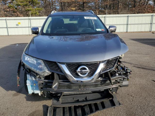 5N1AT2MV9EC860820 - 2014 NISSAN ROGUE S GRAY photo 5