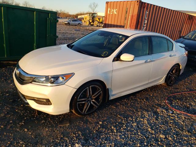 1HGCR2F69GA201458 - 2016 HONDA ACCORD SPORT WHITE photo 1