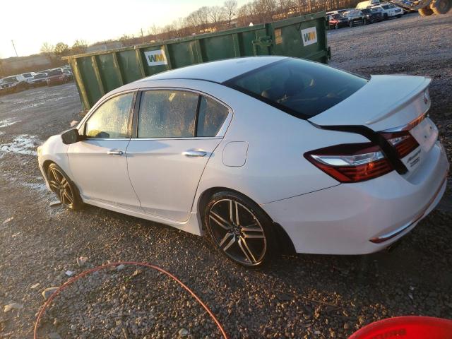 1HGCR2F69GA201458 - 2016 HONDA ACCORD SPORT WHITE photo 2