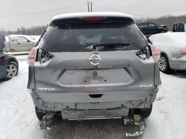 KNMAT2MV3GP623627 - 2016 NISSAN ROGUE S GRAY photo 6