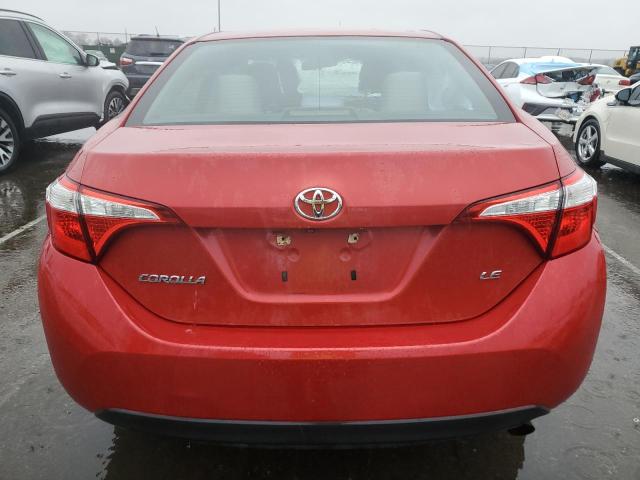 5YFBURHE0EP096792 - 2014 TOYOTA COROLLA L RED photo 6