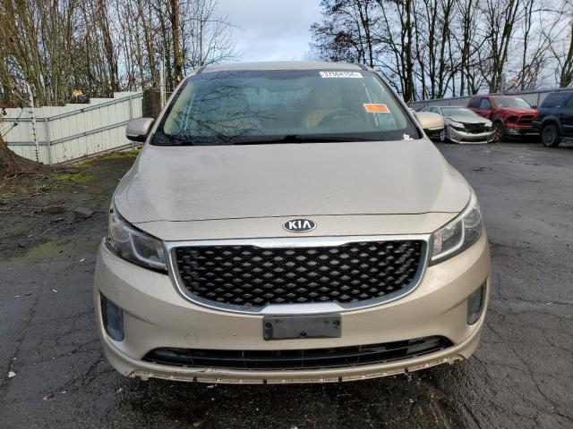 KNDMB5C10G6087094 - 2016 KIA SEDONA LX BEIGE photo 5