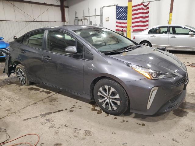 JTDL9MFU0M3023884 - 2021 TOYOTA PRIUS LE GRAY photo 4