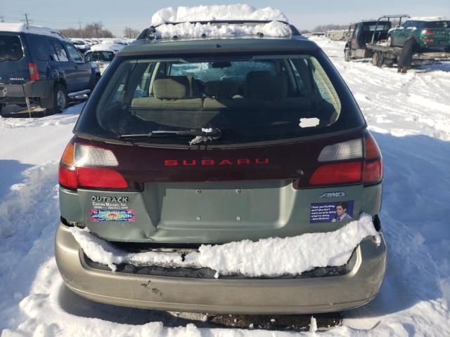 4S3BH675247628189 - 2004 SUBARU LEGACY OUTBACK AWP 绿色 照片 6