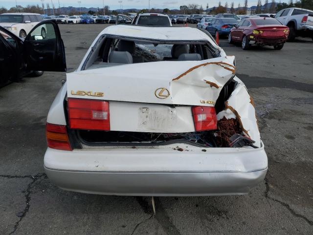 JT8BH22F1T0044980 - 1996 LEXUS LS 400 WHITE photo 6