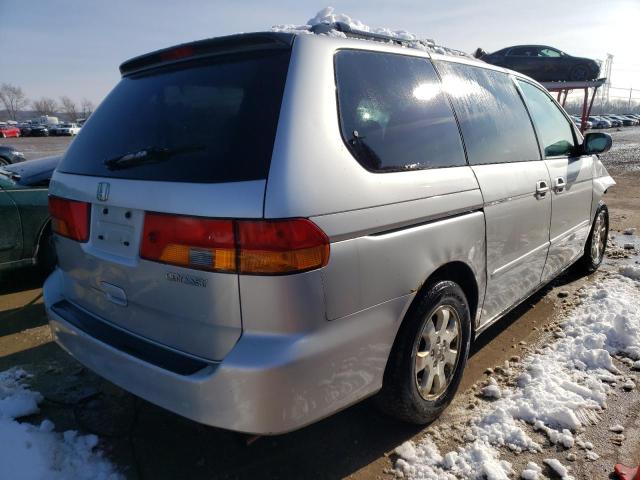 5FNRL18054B028196 - 2004 HONDA ODYSSEY EXL SILVER photo 3