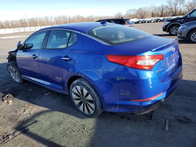 5XXGR4A64CG044004 - 2012 KIA OPTIMA SX BLUE photo 2