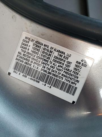 5FNRL38618B067275 - 2008 HONDA ODYSSEY EXL GRAY photo 13