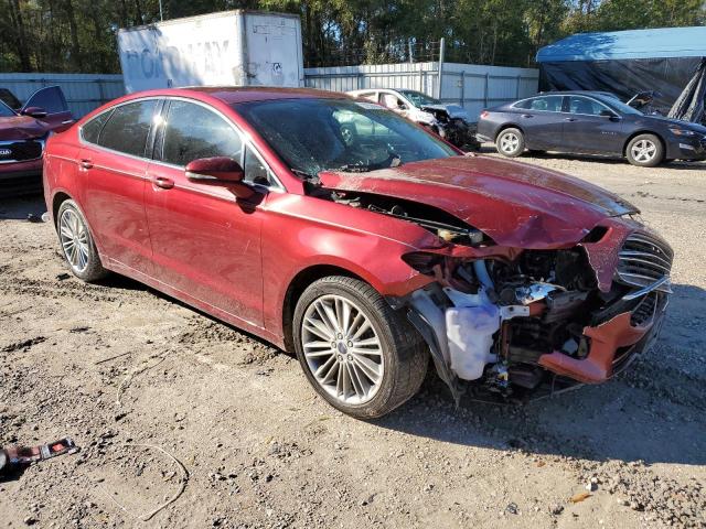 3FA6P0HD8ER303747 - 2014 FORD FUSION SE RED photo 4