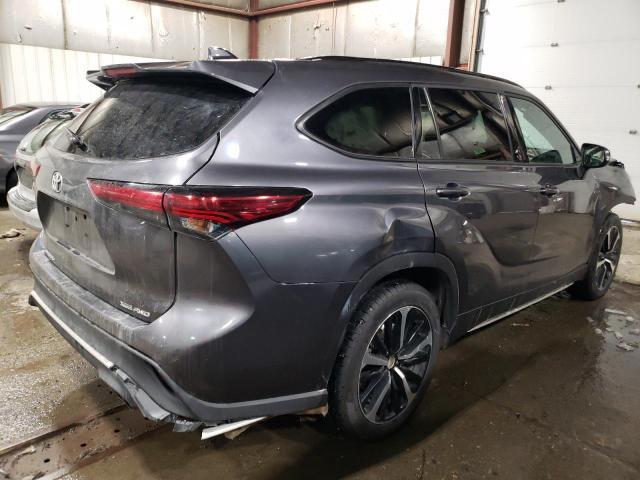 5TDLZRBH4NS205657 - 2022 TOYOTA HIGHLANDER XSE GRAY photo 3