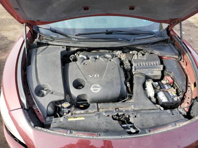 1N4AA5AP7AC815179 - 2010 NISSAN MAXIMA S MAROON photo 11