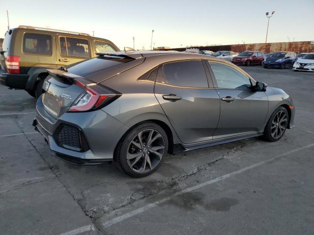 SHHFK7H99KU412596 - 2019 HONDA CIVIC SPORT TOURING GRAY photo 3