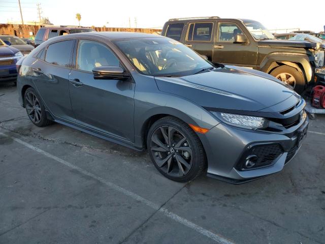 SHHFK7H99KU412596 - 2019 HONDA CIVIC SPORT TOURING GRAY photo 4