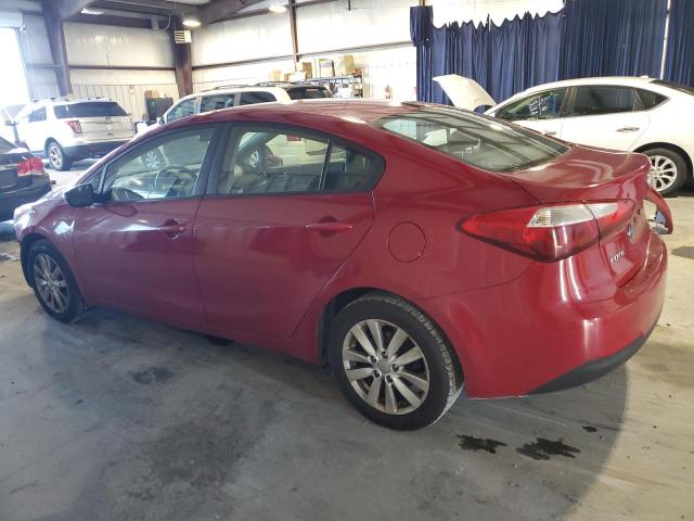 KNAFX4A63E5140082 - 2014 KIA FORTE LX RED photo 2