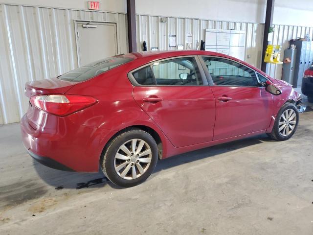 KNAFX4A63E5140082 - 2014 KIA FORTE LX RED photo 3