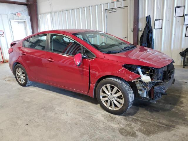 KNAFX4A63E5140082 - 2014 KIA FORTE LX RED photo 4