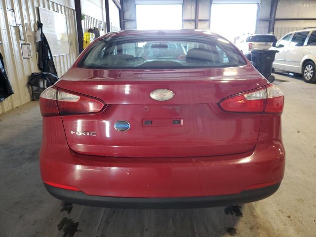 KNAFX4A63E5140082 - 2014 KIA FORTE LX RED photo 6