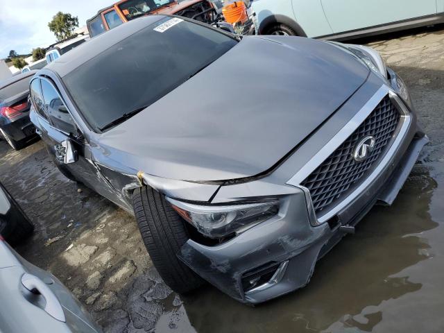 JN1EV7AP9JM362854 - 2018 INFINITI Q50 LUXE GRAY photo 4