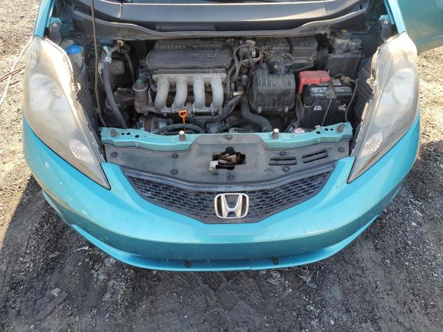 JHMGE8G31DC020615 - 2013 HONDA FIT BLUE photo 12