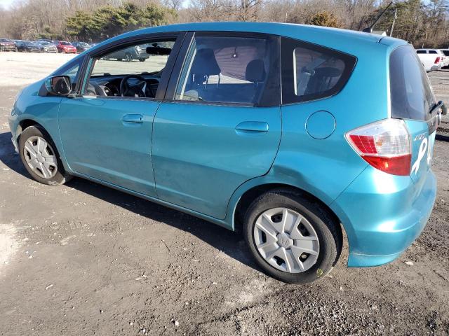 JHMGE8G31DC020615 - 2013 HONDA FIT BLUE photo 2