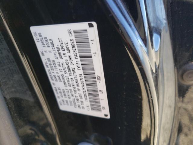 1HGCM727X7A007466 - 2007 HONDA ACCORD EX BLACK photo 13